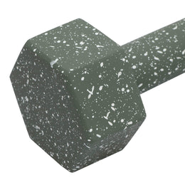 Gabby Speckled Army Green Decorative Dumbbell