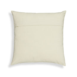 Tulip Embroidered Floral Wool 20" Square Accent Cushion