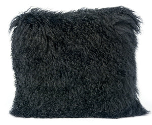 Tibetan Sheep Black Large Pillow