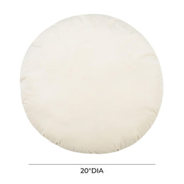 Potter 20 Inch Cream Velvet Pillow