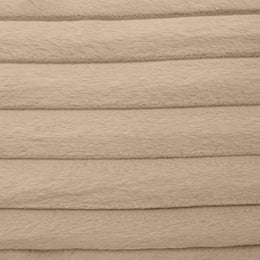 Furry Taupe Vegan Fur Rectangular Accent Pillow