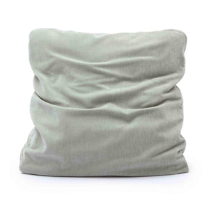 Tipsy Mint Green Upcycled Chenille 20" x 20" Square Floppy Pillow