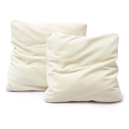 Tipsy Cream Chenille 24" x 24" Square Floppy Pillow