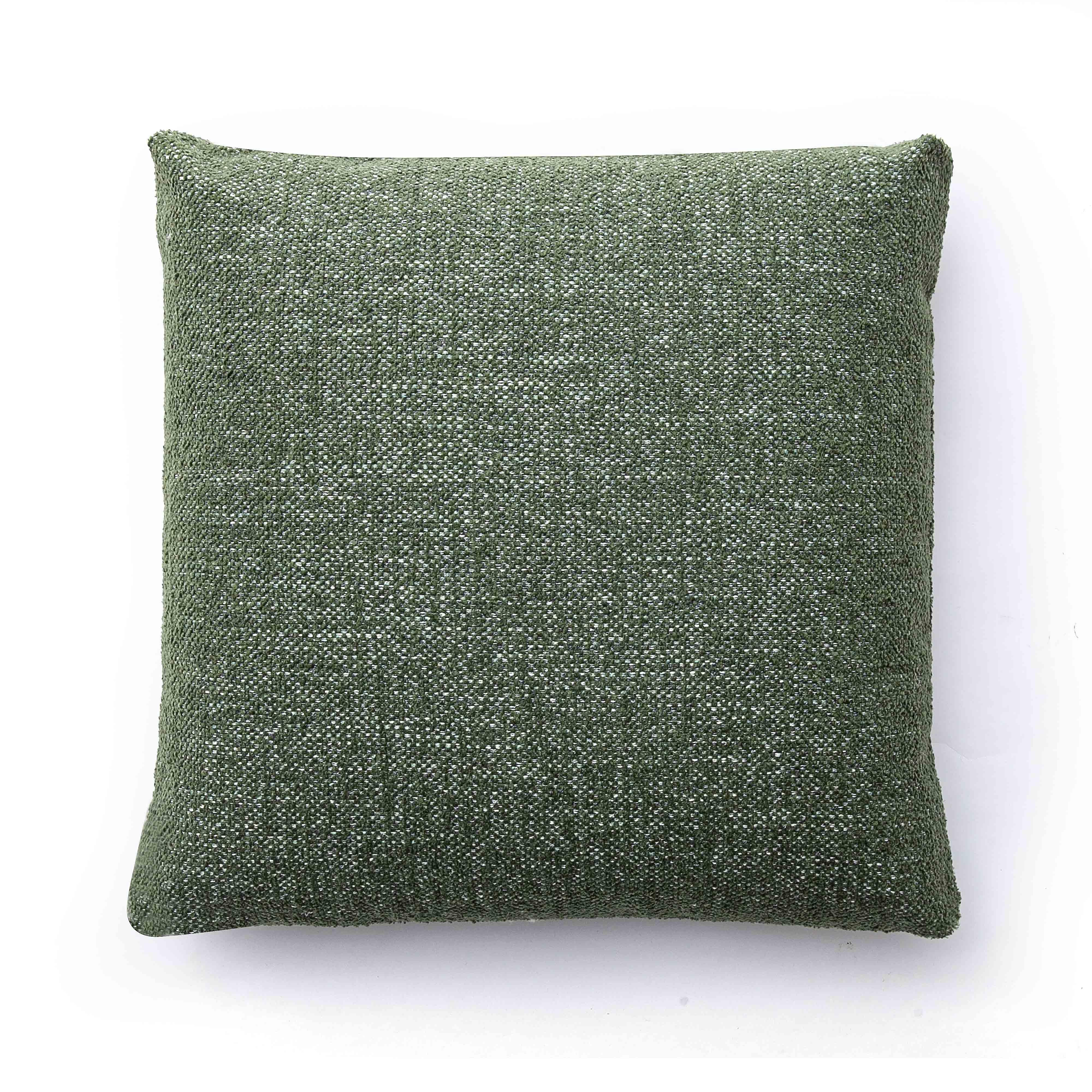 Malolo Green Basketweave 20" Square Vegan-Down Pillow - COVER