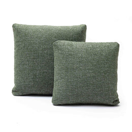 Malolo Green Basketweave 16" Square Vegan-Down Pillow - COVER