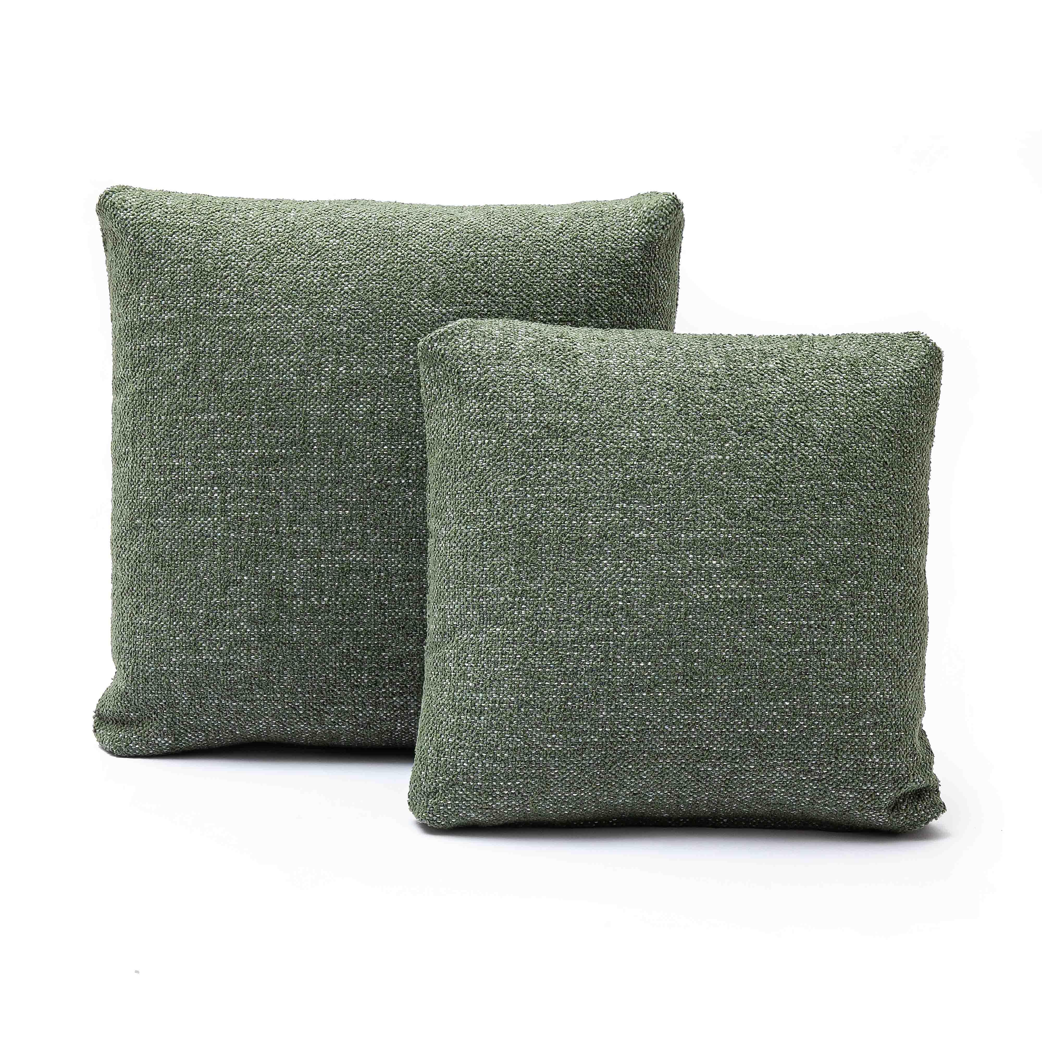 Malolo Green Basketweave 16 inch Square Vegan-Down Pillow