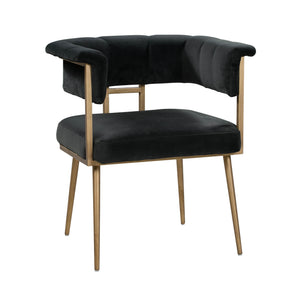 Astrid Grey Velvet Chair - UK
