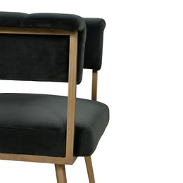 Astrid Grey Velvet Chair - UK