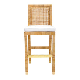 Amara Rattan Performance Fabric Bar Stool