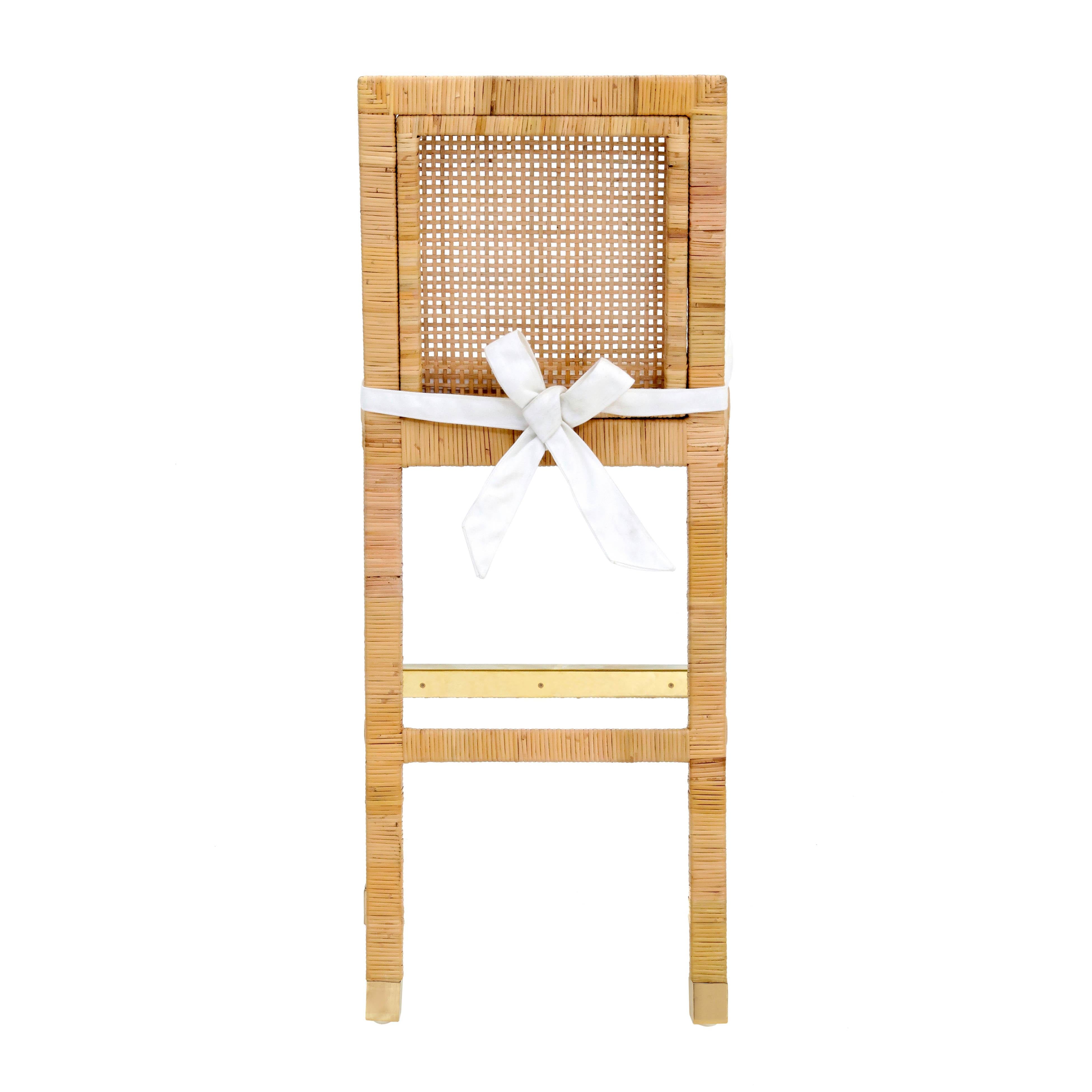 Amara Rattan Performance Fabric Bar Stool