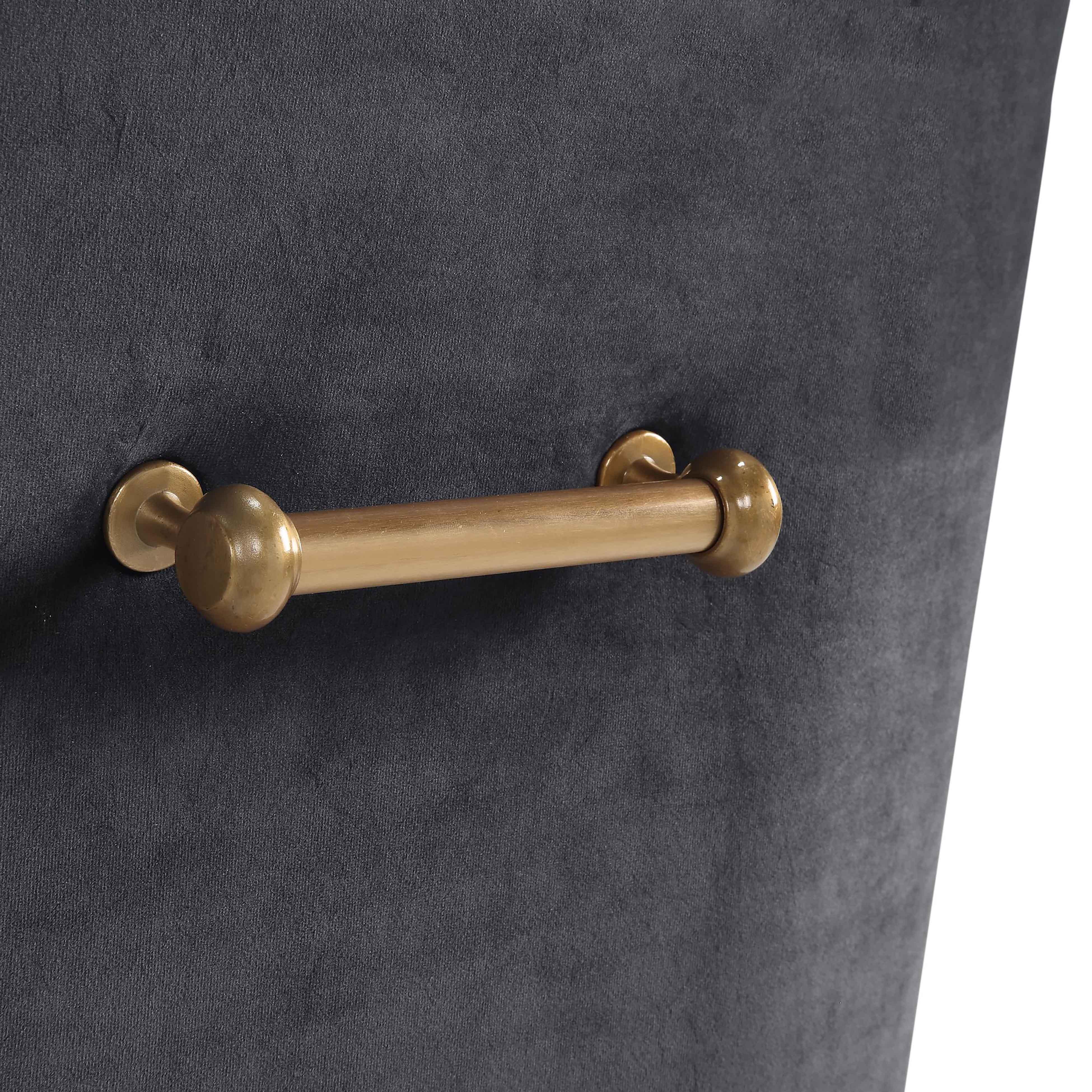 Beatrix Grey Velvet Side Chair - UK