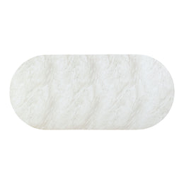 Brut White Marble Pattern Indoor/Outdoor Dining Table