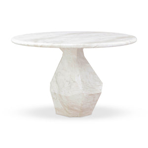 Esme Faux Marble 48" Round Dining Table