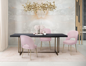 Swell Blush Velvet Chair