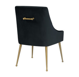 Beatrix Black Velvet Side Chair - UK