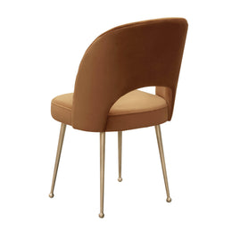 Swell Cognac Velvet Chair - UK