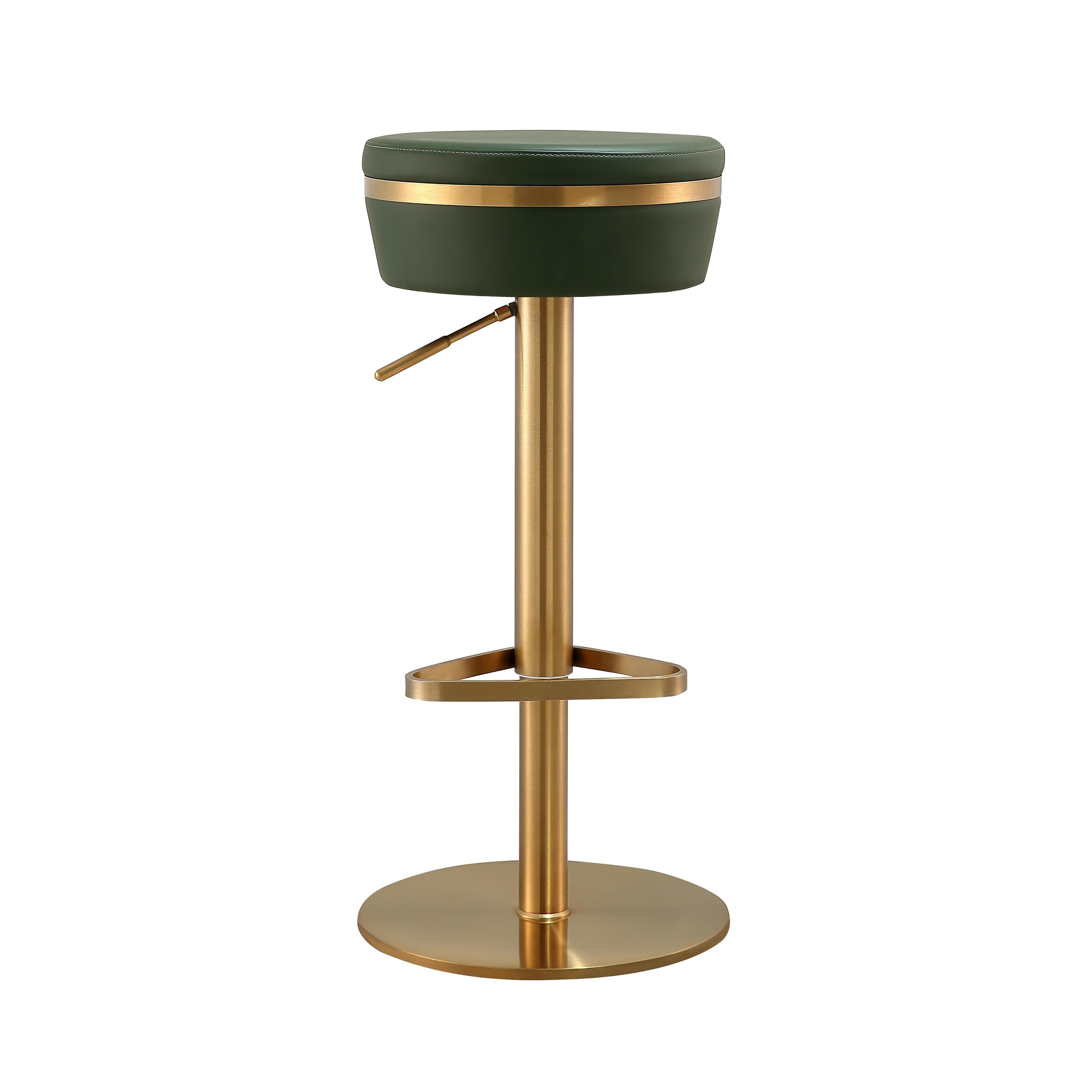 Astro Malachite Green and Gold Adjustable Stool - UK
