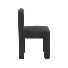 Hazel Black Boucle Dining Chair - UK