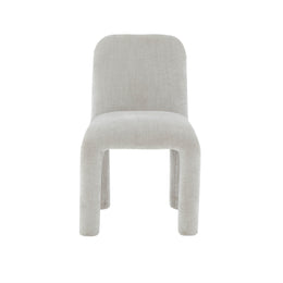 Georgia Light Grey Chenille Dining Chair - UK