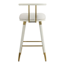 Juniper White Performance Vegan Leather Barstool