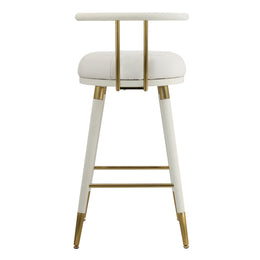 Juniper White Vegan Leather Counter Stool - UK