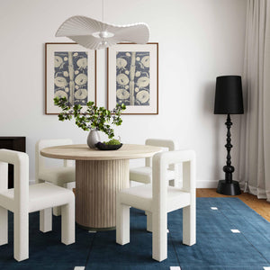 Hazel Cream Boucle Dining Chair - UK