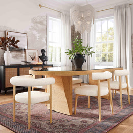 Spara Cream Boucle Side Chair - UK