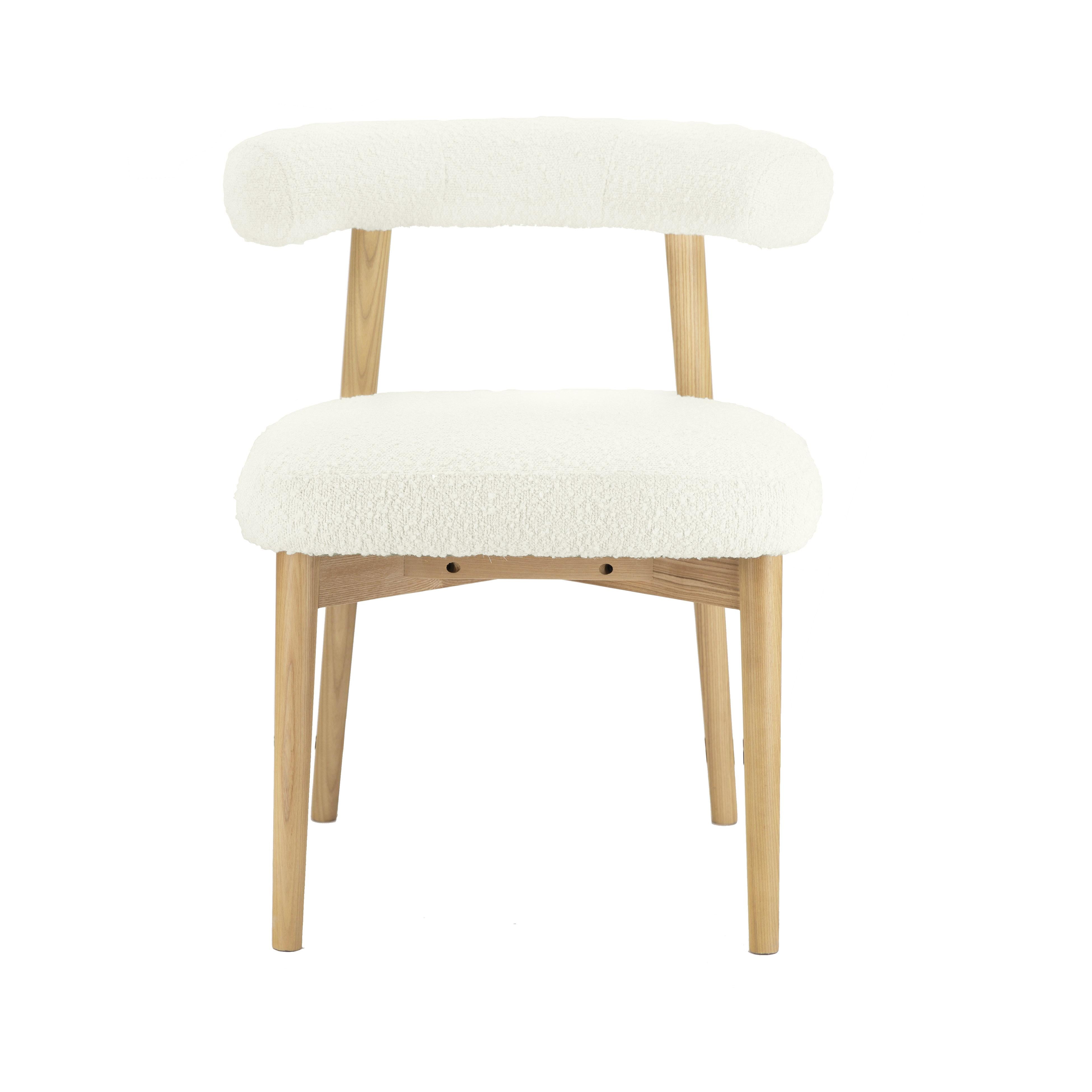 Spara Cream Performance Boucle Side Chair