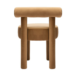Carmel Cognac Velvet Dining Chair