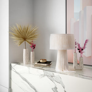 Atolla Cream Tassel Table Lamp - UK