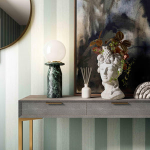 Globe Malachite Green Marble Lamp