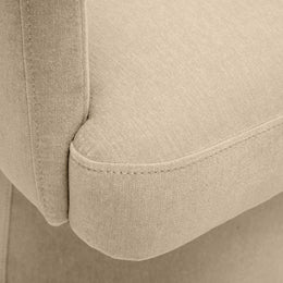 Kristen Taupe Upcycled Chenille Rolling Desk Chair