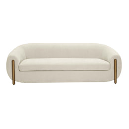 Lina Cream Textured Linen Sofa - UK