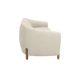 Lina Cream Textured Linen Sofa - UK