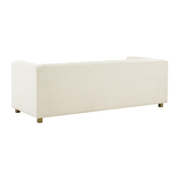 Wafa Cream Velvet Sofa - UK