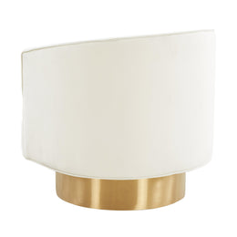 Stella Cream Velvet Swivel Chair