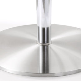 Amalfi Black Vegan Leather Adjustable Stool - UK