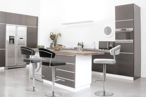 Cosmo Black Stainless Steel Barstool - UK