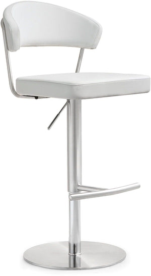 Cosmo White Stainless Steel Barstool - UK