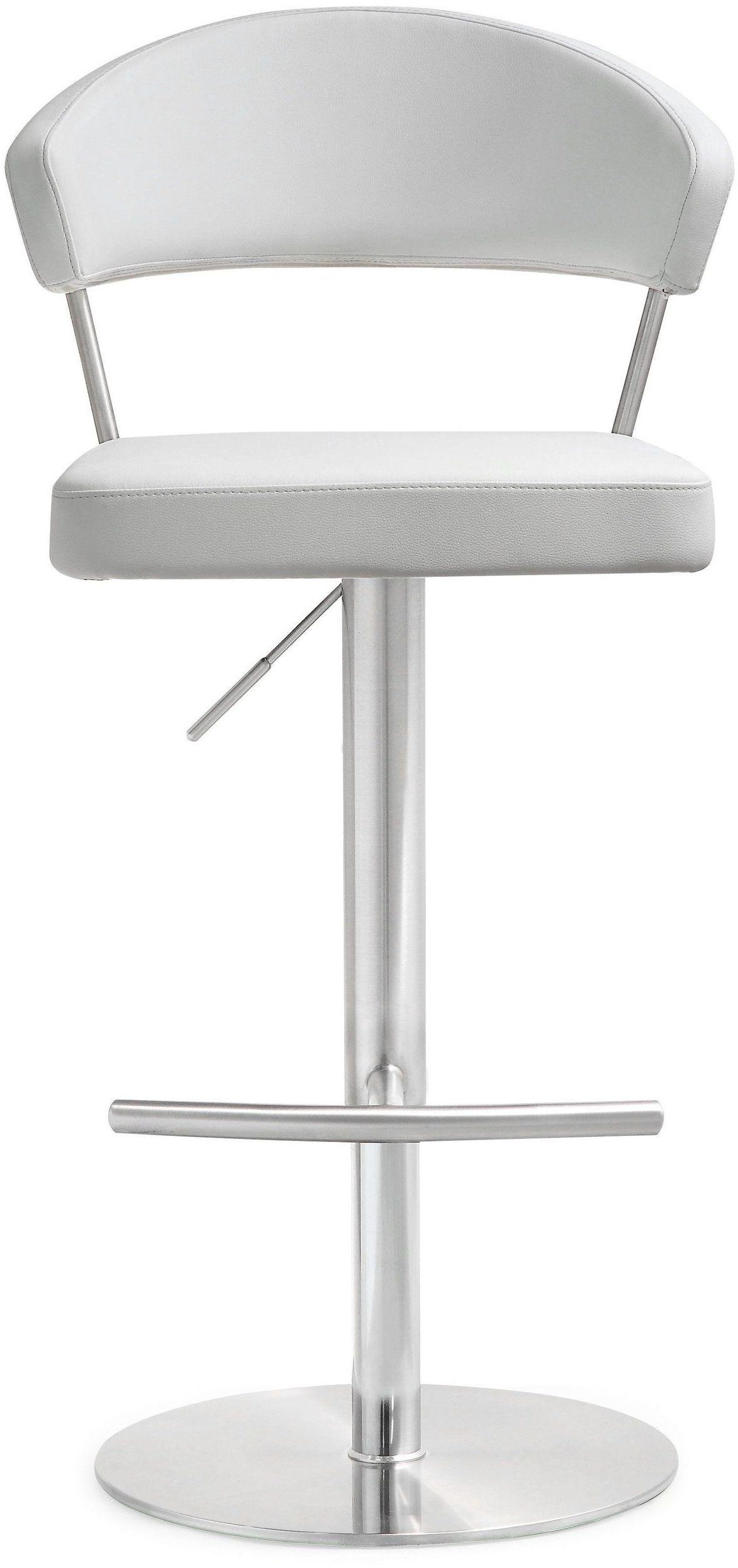 Cosmo White Stainless Steel Barstool - UK