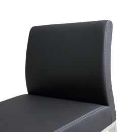 Denmark Black Stainless Steel Counter Stool - Set of 2 - UK