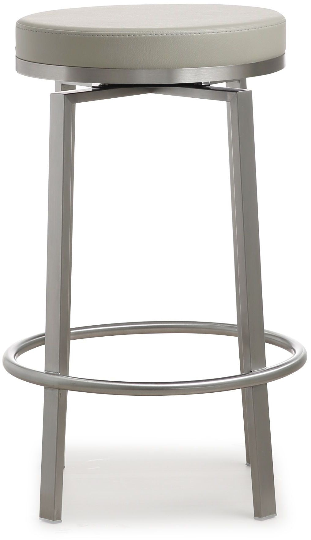 Pratt Light Grey Swivel Counter Stool - Set of 2
