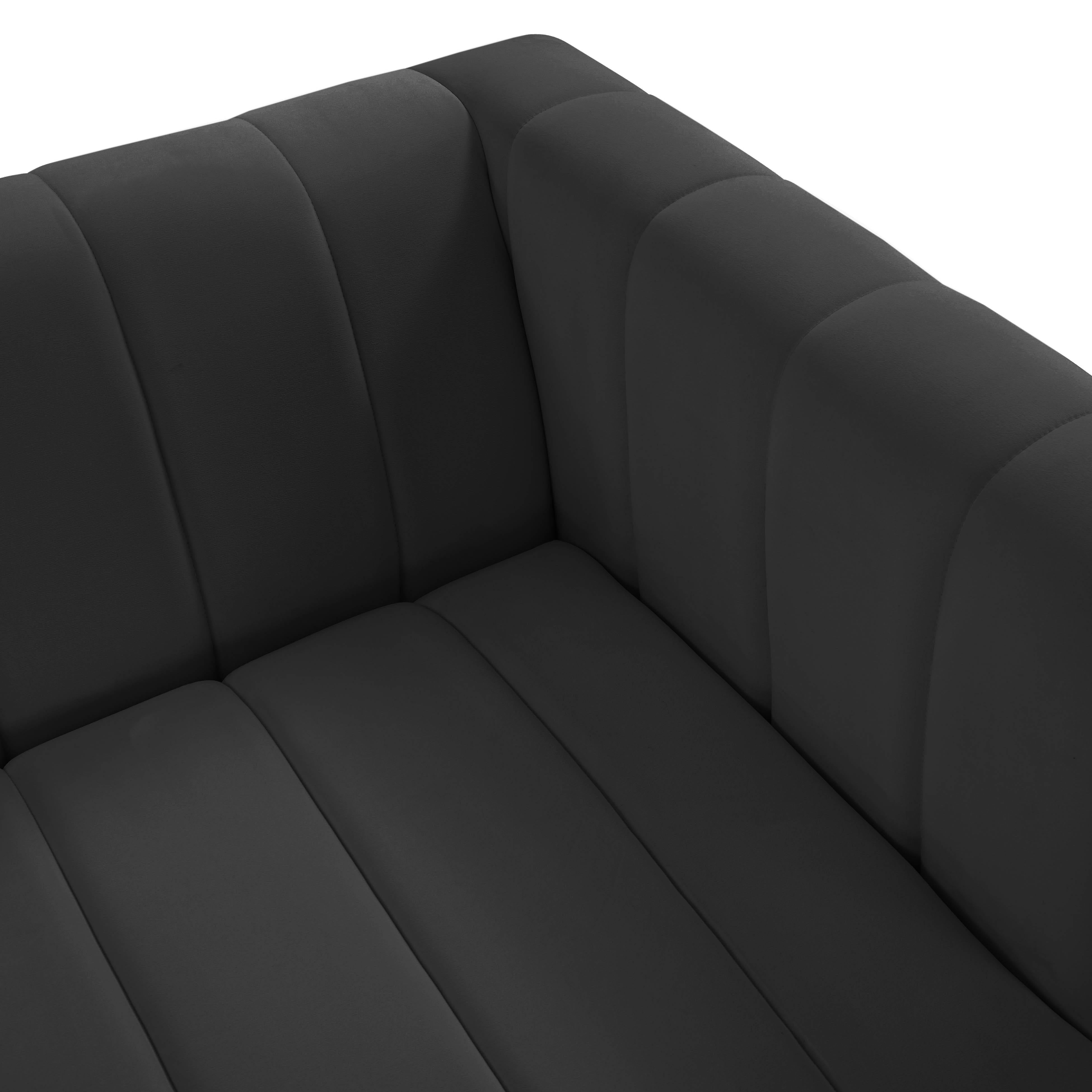 Norah Black Velvet Sofa - UK