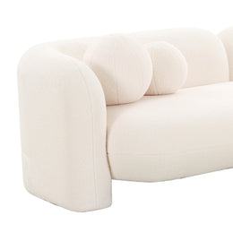 Amelie Cream Faux Fur Sofa - UK