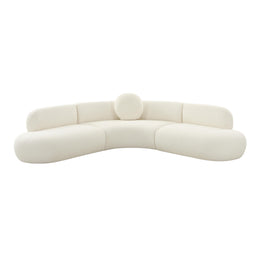 Broohah Cream Boucle Sectional - UK