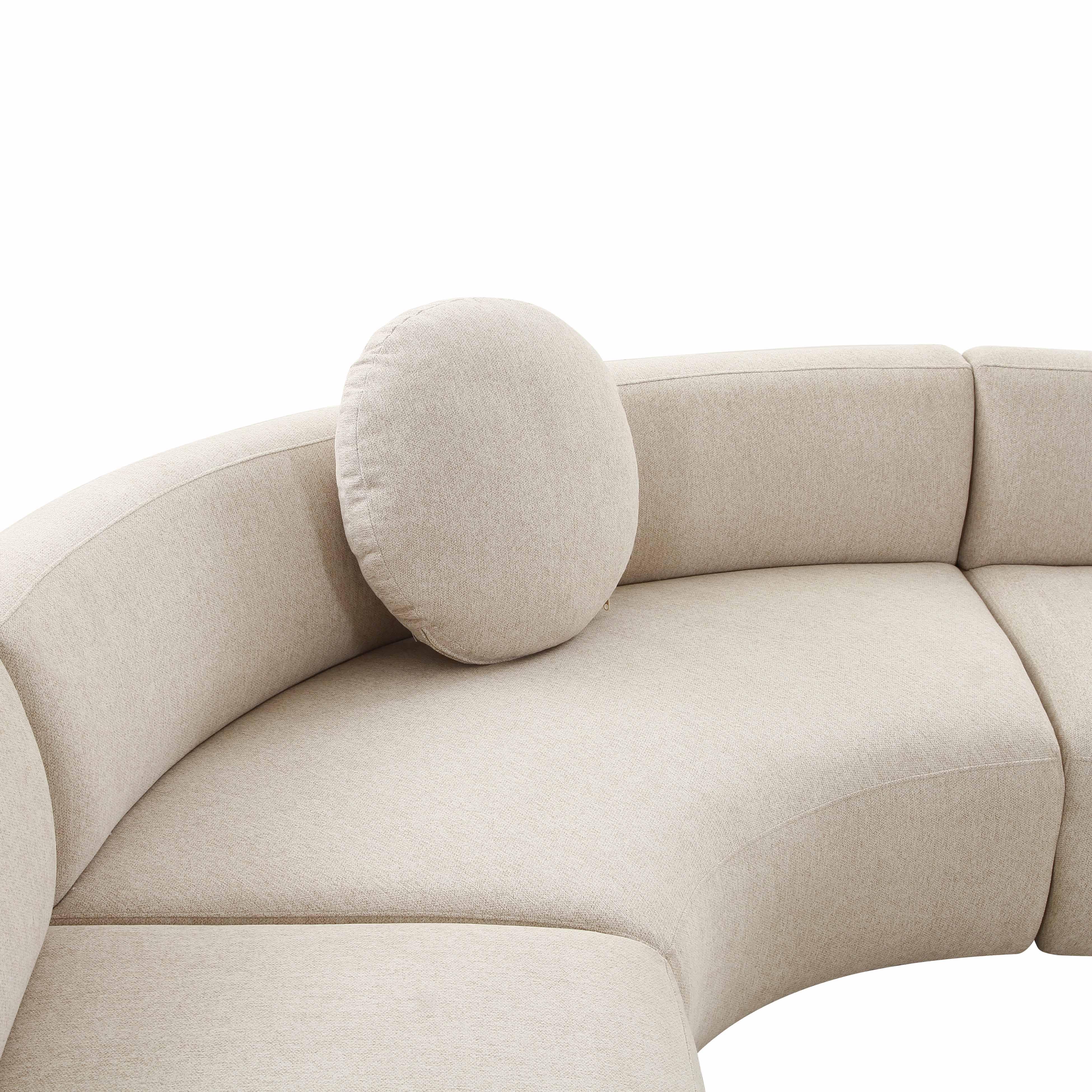 Broohah Beige Linen Sectional - UK