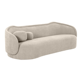 Circe Taupe Textured Velvet Sofa - UK