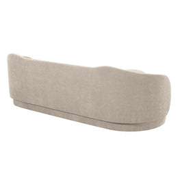 Circe Taupe Textured Velvet Sofa - UK