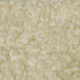 Leonie Beige Faux Shearling 84" Sofa