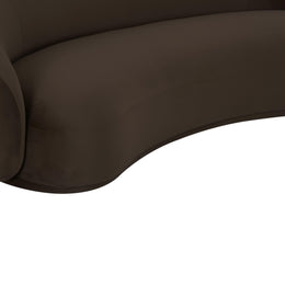 Kendall Chocolate Brown Velvet Sofa